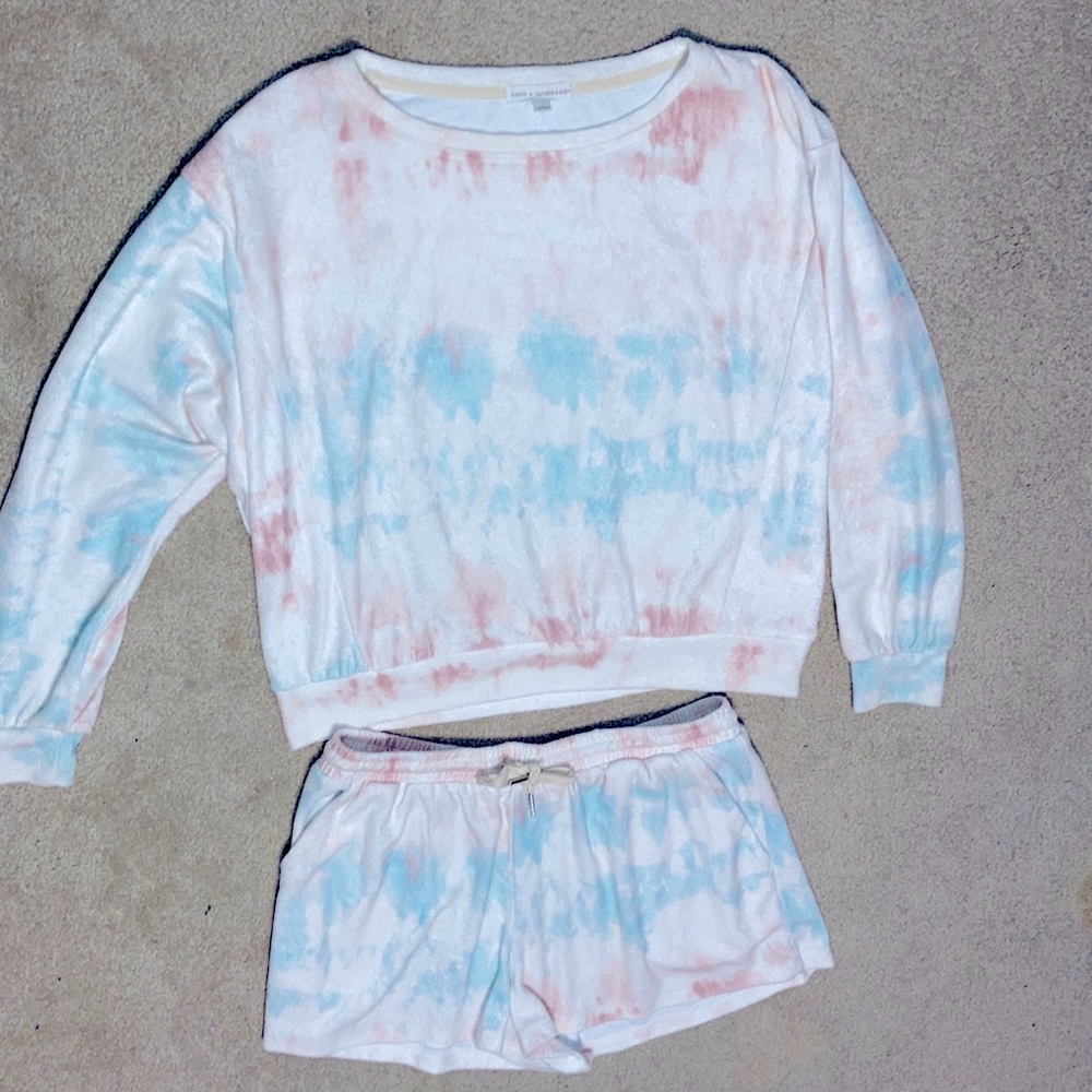 Tie Dye Shirt & Shorts Set